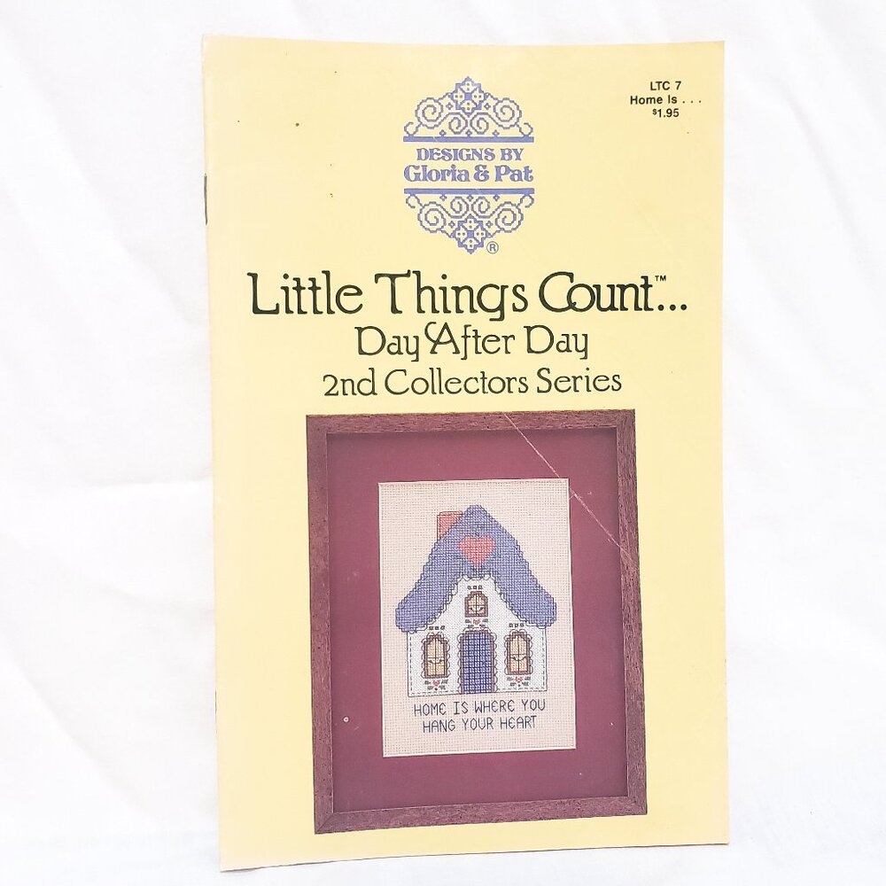 Little Things Count Day After Day 1987 Cross Stitch Leaflet Gloria & Pat